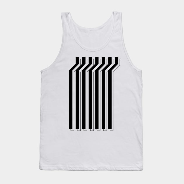 Crooked lines Tank Top by JGC